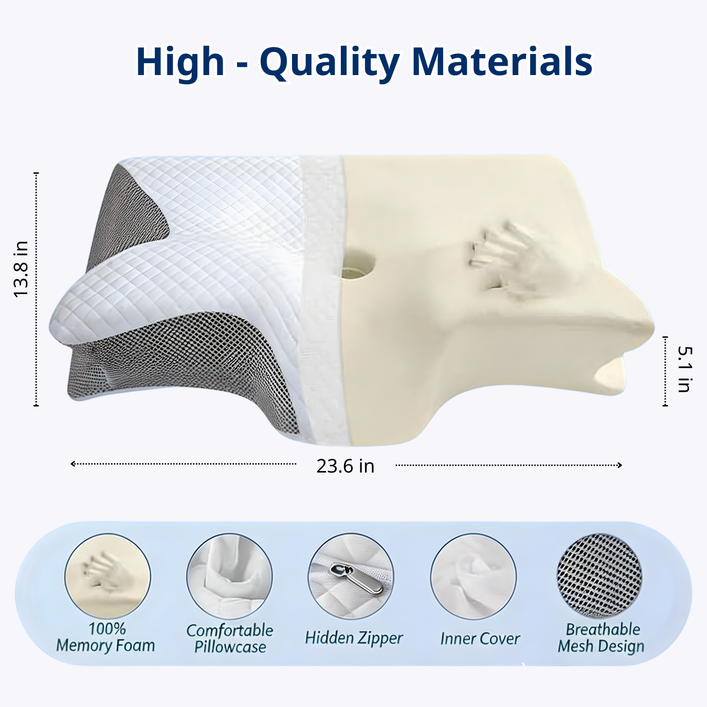 Premium Ergonomic Neck Pain Relief Pillow