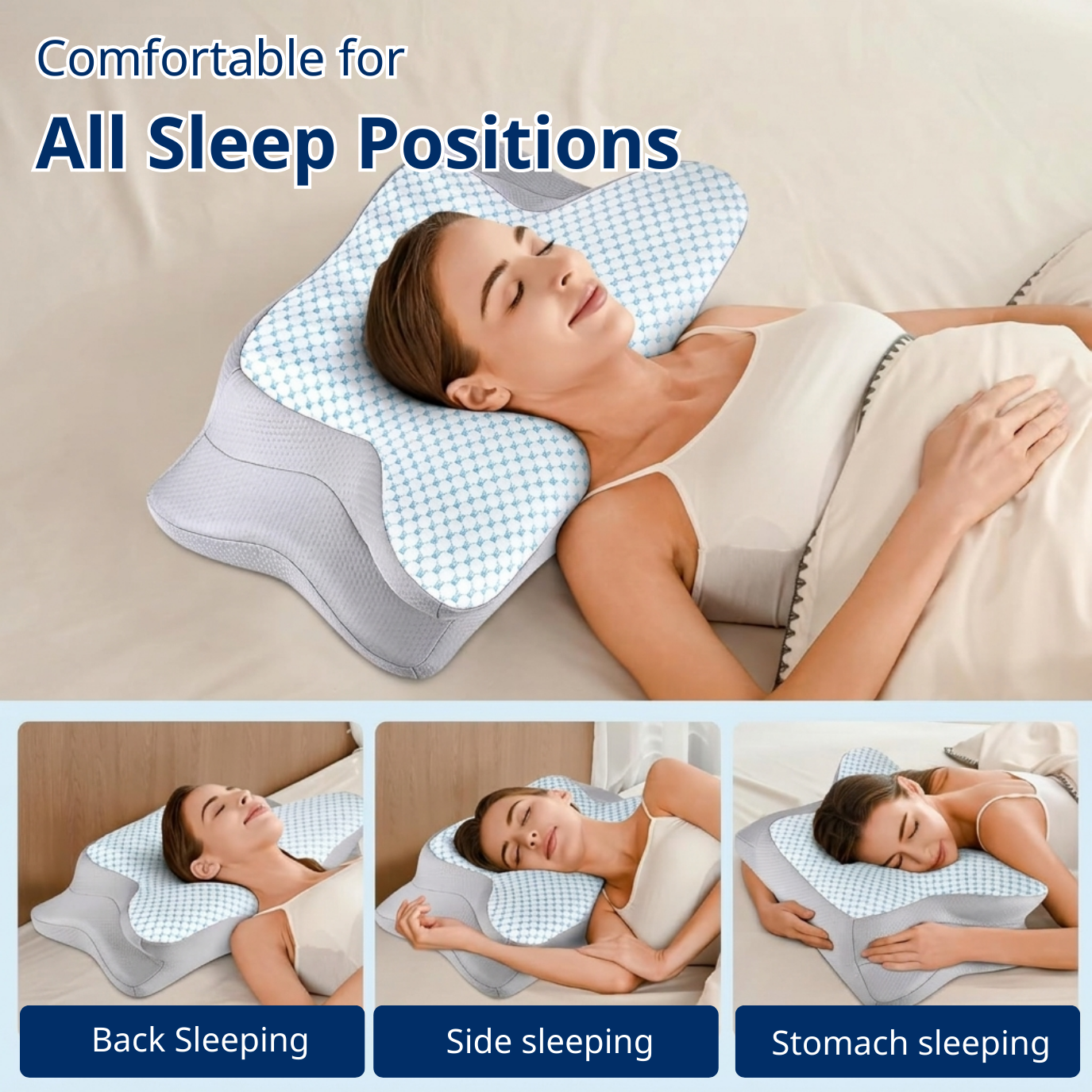 Premium Ergonomic Neck Pain Relief Pillow
